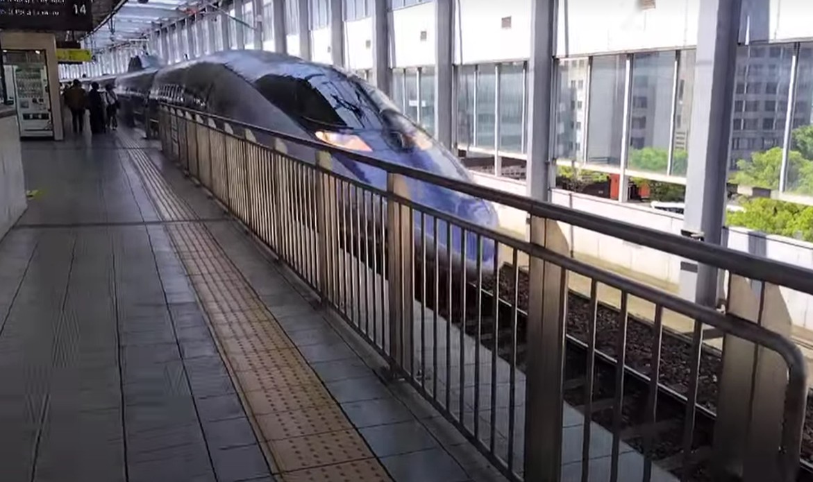 行きに乗った500系新幹線こだま